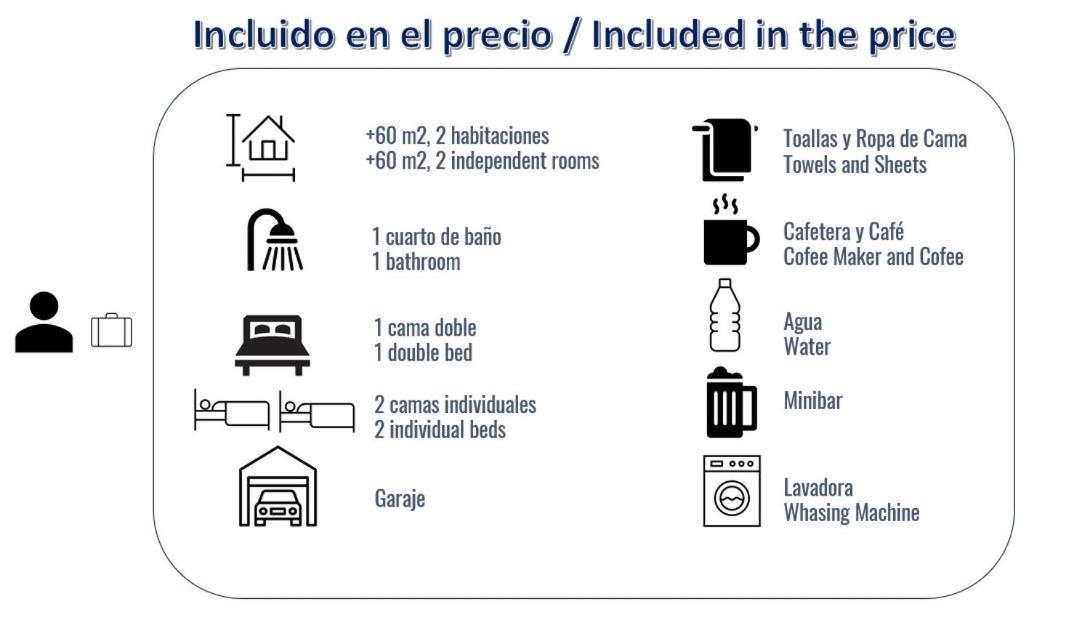 Apartamento Grande, 2 Dormitorios, Garaje Gratis Madrid Kültér fotó